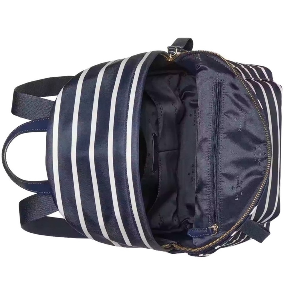 Kate Spade Chelsea Nylon Medium Backpack Bag Parisian Navy NWT - Picture 4 of 12